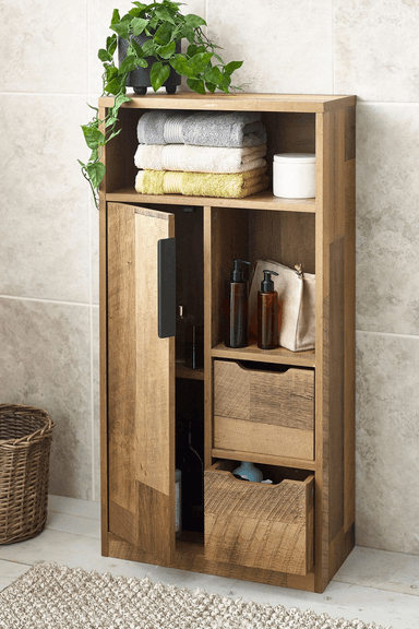 MUEBLE DE BAÑO RÚSTICO MABEL COLOR MARRÓN TU MESITA - 2