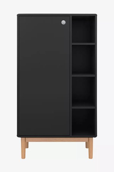 MUEBLE ORGANIZADOR DE BAÑO ELVIS COLOR NEGRO TU MESITA
