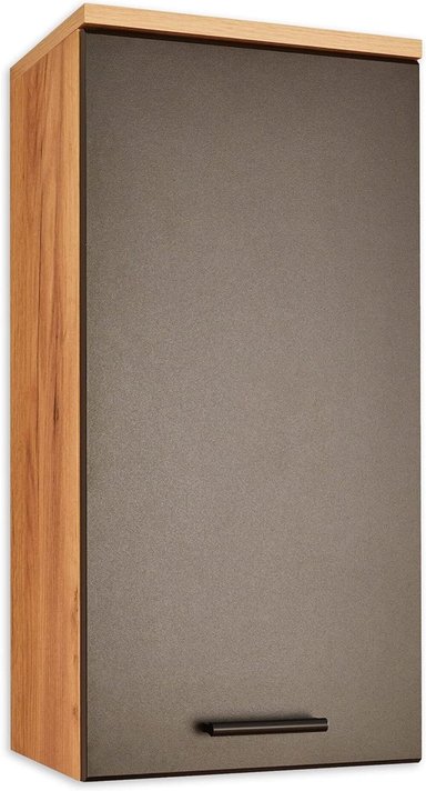 GABINETE FLOTANTE PARA BAÑO IRINA COLOR MARRÓN/NEGRO TU MESITA - 3