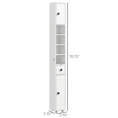 MUEBLE AUXILIAR DE BAÑO JESSY COLOR BLANCO TU MESITA - 3