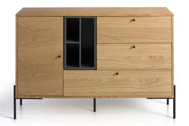 APARADOR MODERNO ESTILO NÓRDICO RONDÓN COLOR DUNA TU MESITA