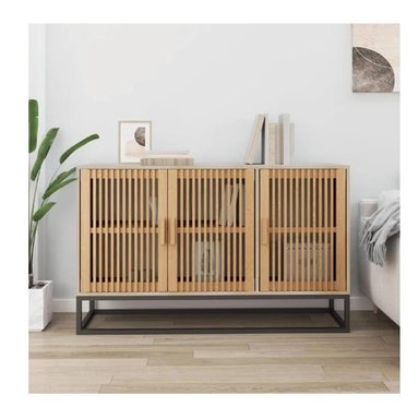 APARADOR MODERNO TU MESITA MELCHOR COLOR DUNA 3 PUERTAS