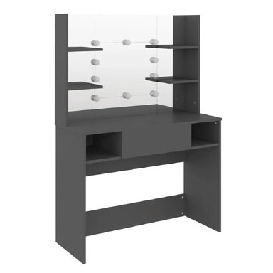 TOCADOR JUVENIL TU MESITA OLIMPIA COLOR GRIS 1 CAJÓN MAS ESPEJO