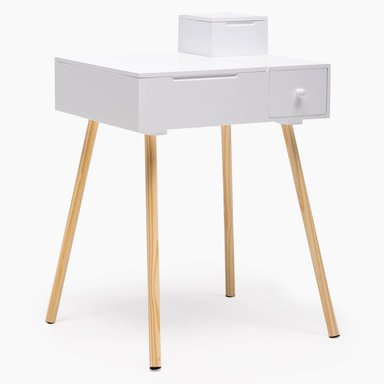MUEBLE TOCADOR VINTAGE BLANCA 88X60CM - 4