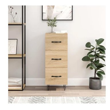 APARADOR VERTICAL TU MESITA MISTI COLOR DUNA 3 CAJONES