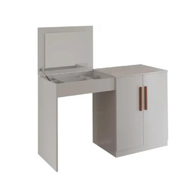 TOCADOR MODERNO TU MESITA FABIANA COLOR MARRÓN 3 PUERTAS