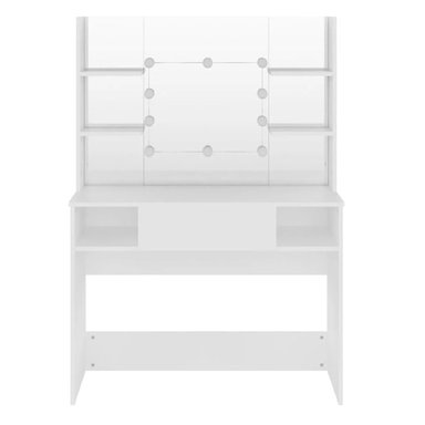 TOCADOR JUVENIL TU MESITA OLIMPIA COLOR BLANCO 1 CAJÓN MAS ESPEJO