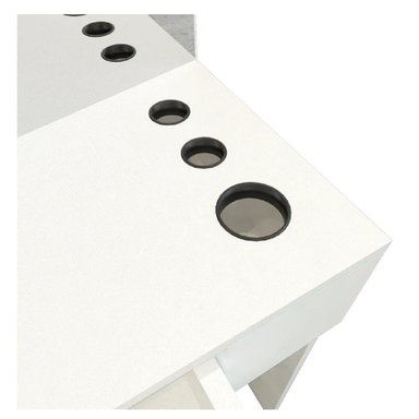 TOCADOR ALTO TU MESITA NURIA COLOR BLANCO 2 CAJONES 1 PUERTA - 3