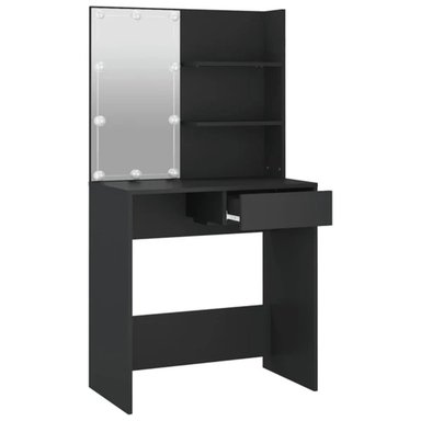 TOCADOR MODERNO MISTI CON FOCOS LED COLOR NEGRO TU MESITA - 2