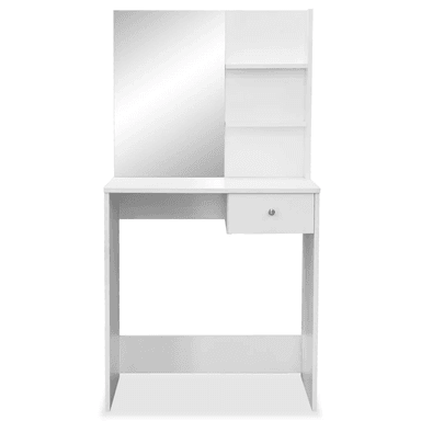 TOCADOR MULTIUSOS TU MESITA PIERIN COLOR BLANCO CON ESPEJO 1 CAJÓN - 2