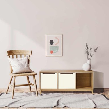 APARADOR MULTIUSOS KIMY COLOR DUNA/BLANCO 2 PUERTAS TU MESITA