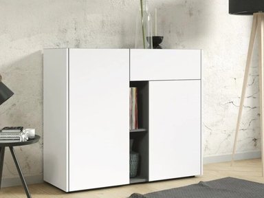 APARADOR RECIBIDOR MUJICA COLOR BLANCO/GRIS TU MESITA