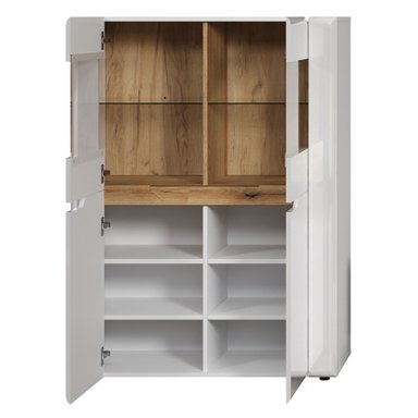 APARADOR MODERNO PRAGA COLOR BLANCO 2 PUERTAS TU MESITA - 4