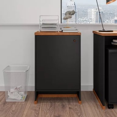 APARADOR MODERNO 1 PUERTA ISIDRO COLOR NEGRO TU MESITA