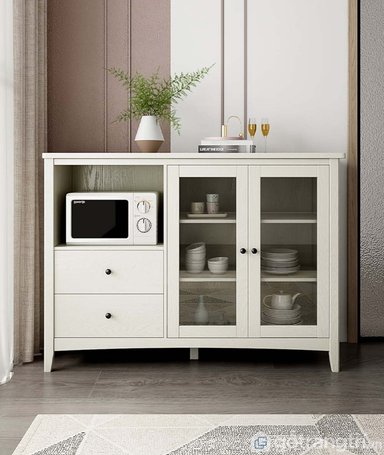 APARADOR DE COCINA MODERNO ALICIA COLOR BLANCO TU MESITA