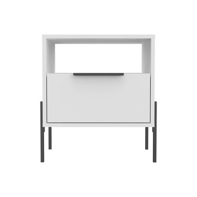 VELADOR INFANTIL 1 CAJÓN FABRI COLOR BLANCO TU MESITA