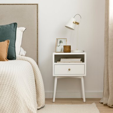 VELADOR VINTAGE PAU BLANCO