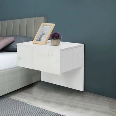 VELADOR FLOTANTE CONTEMPORÁNEO FILO BLANCO 60CM