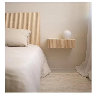 VELADOR FLOTANTE AMÓN TU MESITA 1 CAJÓN MELAMINA 18MM COLOR DUNA