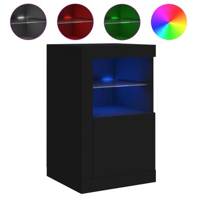 VELADOR CLÁSICO JONES LUCES LED COLOR NEGRO TU MESITA 1 PUERTA
