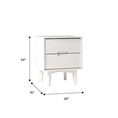 MESA DE NOCHE VELADOR ARLETTE TU MESITA MELAMINA 18MM COLOR HAYA 2 CAJONES