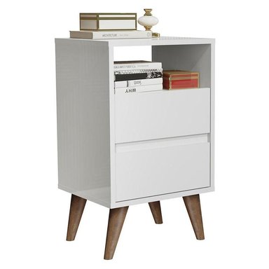 MESA DE NOCHE DE MELAMINA CLASSIC BLANCO