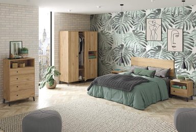 VELADOR MESA DE NOCHE BULGARIA COLOR MARRÓN TU MESITA