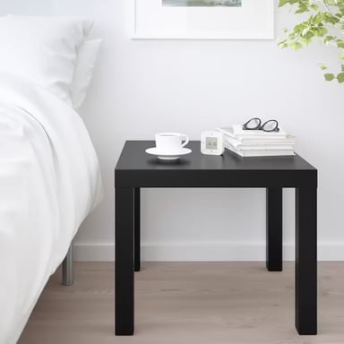 MESA AUXILIAR / VELADOR MINIMALISTA BIBÉI NEGRO 55CM - 2
