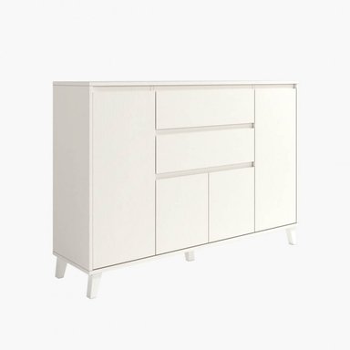 APARADOR FUNCIONAL SALVADOR 4 PUERTAS 2 CAJONES TU MESITA COLOR BLANCO