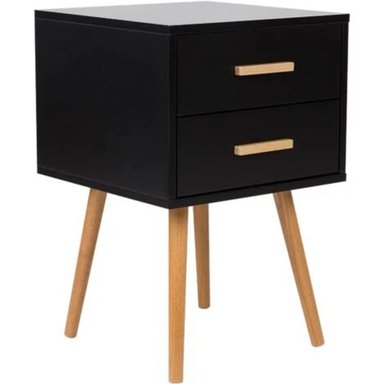 VELADOR CONTEMPORÁNEO NEGRO TUCHÉ 54CM