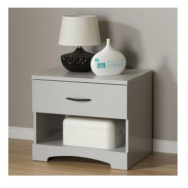 VELADOR MESA DE NOCHE ROCHA TU MESITA MELAMINA 18MM MARRÓN 1 CAJÓN