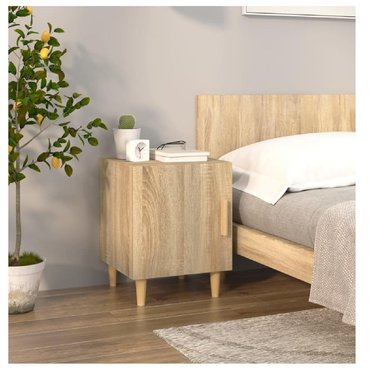 VELADOR MESA DE NOCHE MALIBÚ TU MESITA COLOR DUNA 1 PUERTA MELAMINA 18MM