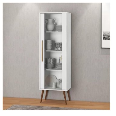 VITRINA MULTIUSOS TU MESITA PERSIA COLOR BLANCO 1 PUERTA