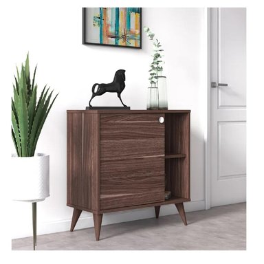 APARADOR AUXILIAR TU MESITA RANDY COLOR MARRÓN 1 PUERTA