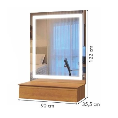 TOCADOR FLOTANTE TU MESITA REGINA COLOR MARRÓN 1 CAJÓN