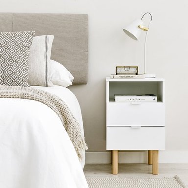 VELADOR ESTILO NÓRDICO 2 CAJONES