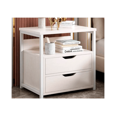 VELADOR MODERNO NIEVE BLANCO 2 CAJONES