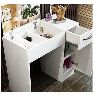TOCADOR CLÁSICO TU MESITA IRMA COLOR BLANCO 2 PUERTAS 1 CAJÓN - 2