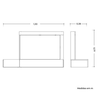 OCADOR DE PARED FLOTANTE COLOR BLANCO 2 CAJONES TU MESITA - 3
