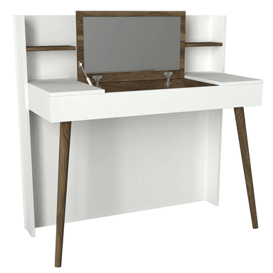 TOCADOR MODERNO TATTY COLOR BLANCO/MARRÓN TU MESITA - 4