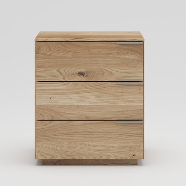 VELADOR MESA DE NOCHE RÚSTICA FÉNIX 3 CAJONES TU MESITA COLOR DUNA