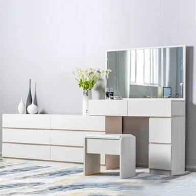 TOCADOR CONTEMPORÁNEO COLUCCI BLANCO 230 CM