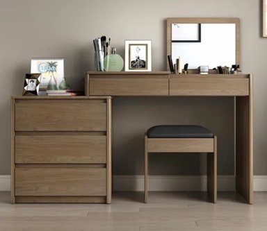 TOCADOR CONTEMPORÁNEO MONTSERRAT MARRÓN 130CM