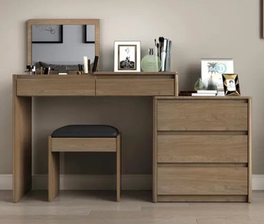 TOCADOR CONTEMPORÁNEO MONTSERRAT MARRÓN 130CM - 2