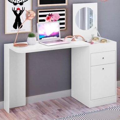 TOCADOR ESCRITORIO ALVARO COLOR BLANCO TU MESITA