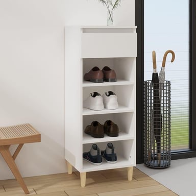 ZAPATERA MULTIUSOS BETTY COLOR BLANCO TU MESITA 1 CAJÓN - 1