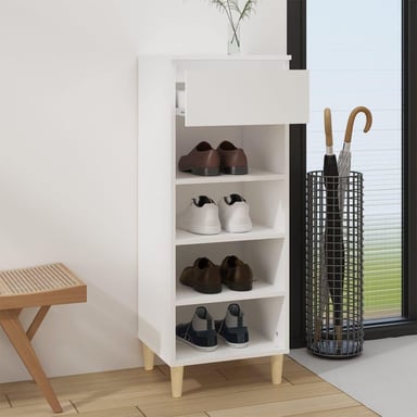 ZAPATERA MULTIUSOS BETTY COLOR BLANCO TU MESITA 1 CAJÓN - 2