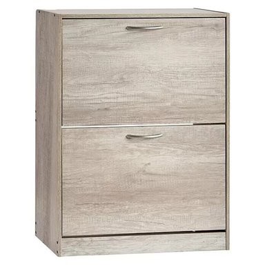 ZAPATERA CLÁSICA ALBERTA 2 PUERTAS TU MESITA COLOR CENIZA