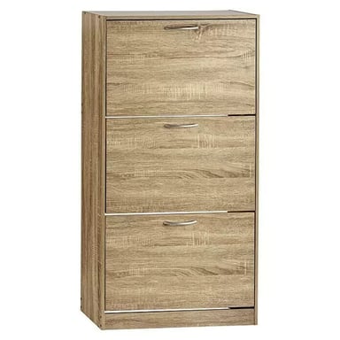 ZAPATERA CLÁSICA ALBERTA 3 PUERTAS TU MESITA COLOR MARRÓN - 1