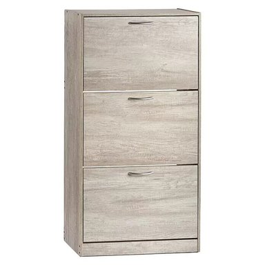 ZAPATERA CLÁSICA ALBERTA 3 PUERTAS TU MESITA COLOR CENIZA